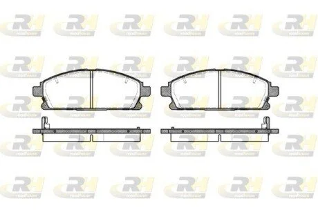Гальмiвнi колодки, к-кт. ROADHOUSE 267412