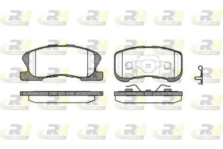 Гальмiвнi колодки, к-кт. ROADHOUSE 272002