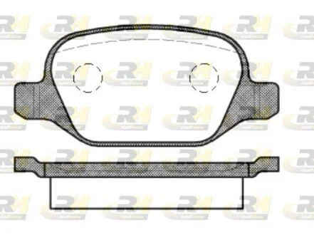 Гальмiвнi колодки, к-кт. ROADHOUSE 272710