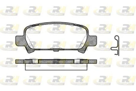 Гальмiвнi колодки, к-кт. ROADHOUSE 272902