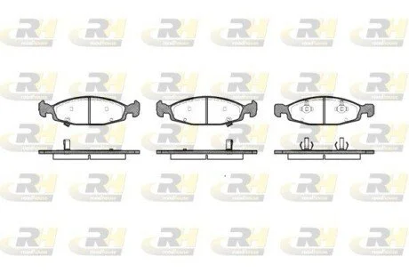 Гальмiвнi колодки, к-кт. ROADHOUSE 273602