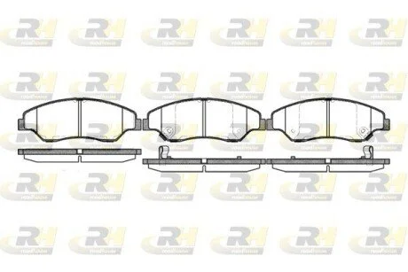 Гальмівні колодки дискові ROADHOUSE 273902