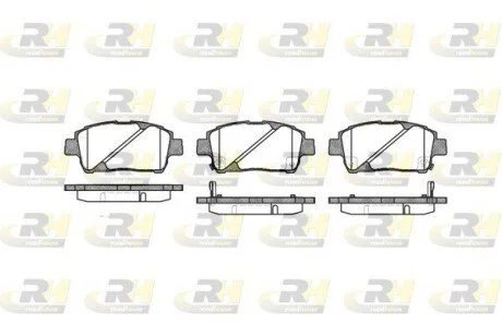 Гальмiвнi колодки, к-кт. ROADHOUSE 274002