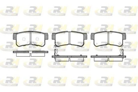Гальмiвнi колодки, к-кт. ROADHOUSE 274622