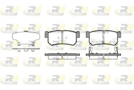 Гальмівні колодки дискові ROADHOUSE 274662