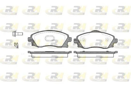Гальмiвнi колодки, к-кт. ROADHOUSE 277402