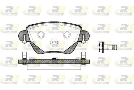 Гальмiвнi колодки, к-кт. ROADHOUSE 277700