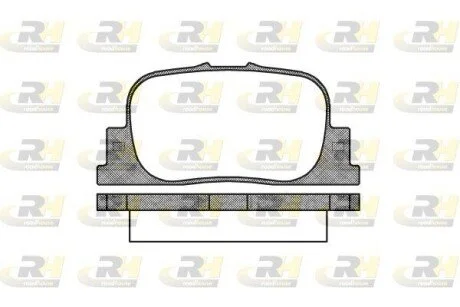 Гальмiвнi колодки, к-кт. ROADHOUSE 280100