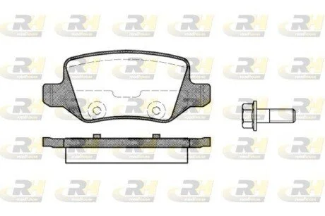 Гальмiвнi колодки, к-кт. ROADHOUSE 281800