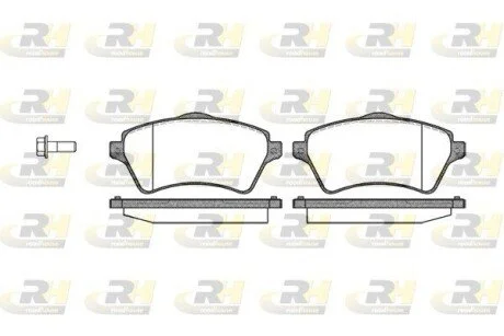Гальмiвнi колодки, к-кт. ROADHOUSE 282200
