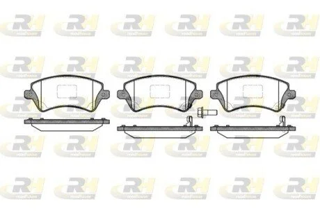Гальмiвнi колодки, к-кт. ROADHOUSE 282212