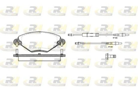 Гальмiвнi колодки, к-кт. ROADHOUSE 282804