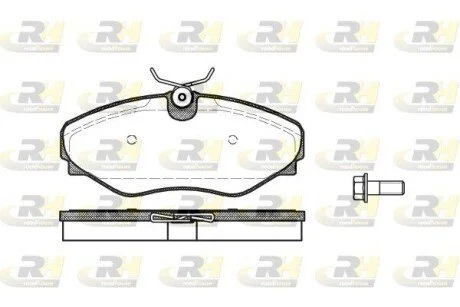 Гальмiвнi колодки, к-кт. ROADHOUSE 283420