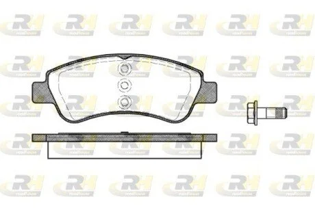 Гальмiвнi колодки, к-кт. ROADHOUSE 284020
