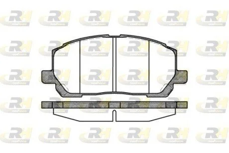 Гальмiвнi колодки, к-кт. ROADHOUSE 285500