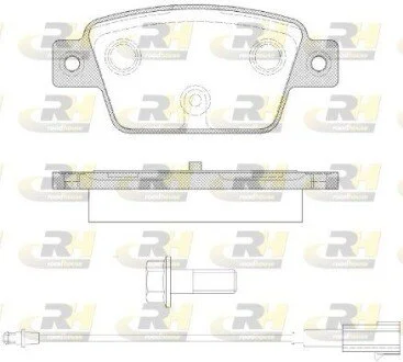 Гальмiвнi колодки, к-кт. ROADHOUSE 286112