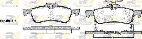 Гальмiвнi колодки, к-кт. ROADHOUSE 286202