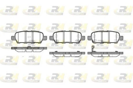 Гальмiвнi колодки, к-кт. ROADHOUSE 287601