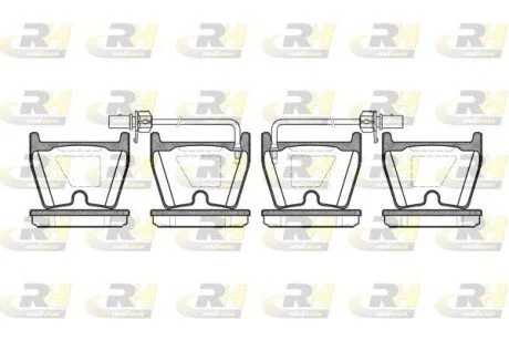 Гальмiвнi колодки, к-кт. ROADHOUSE 289602