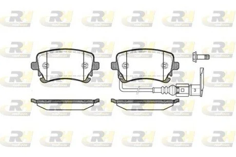 Гальмiвнi колодки, к-кт. ROADHOUSE 289711