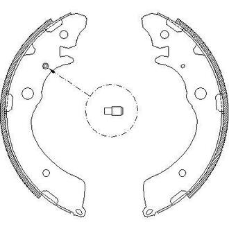 Гальмівні колодки барабанні ROADHOUSE 4383.00