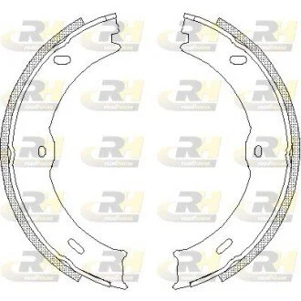 Гальмiвнi колодки к-кт. ROADHOUSE 4746.00 (фото 1)