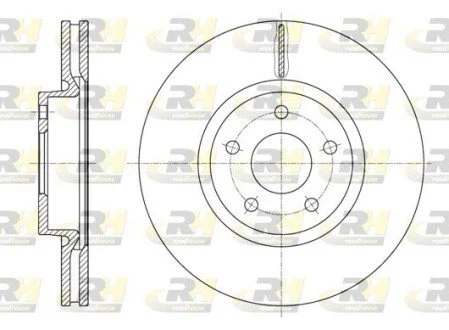 Тормозной диск ROADHOUSE 6156210