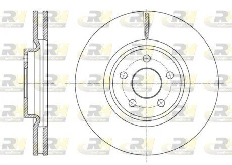 Тормозной диск передний Ford Galaxy/S-Max 15> ROADHOUSE 6160210