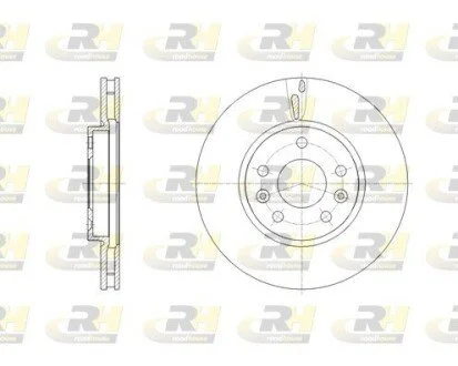 TARCZA HAMULCOWA RENAULT MEGANE (R9N401) (11/2015-) TALISMAN (M5M450) (11/2015-) SZT ROADHOUSE 6213010