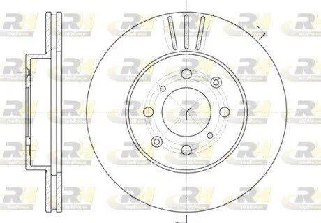 Гальмівний диск ROADHOUSE 622610 (фото 1)