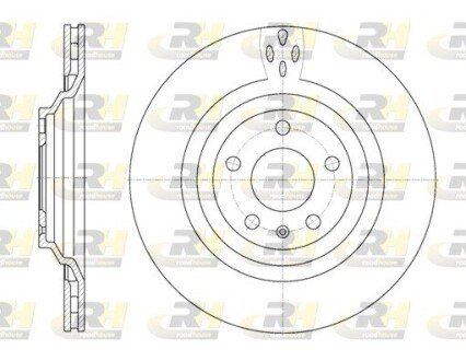 Гальмівний диск ROADHOUSE 697010 (фото 1)