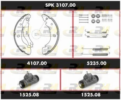 Комплект тормозов, барабанный тормозной механизм ROADHOUSE SPK310700