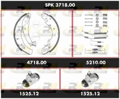 Комплект тормозов, барабанный тормозной механизм ROADHOUSE SPK371800