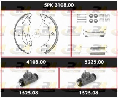 SZCZEKI HAMULCOWE SPK 3108.00 SZT ROADHOUSE SSX310800