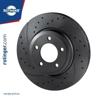 Диск тормозной вентилируемый графитовый (кратно 2) INFINITI QX56, QX80 ROTINGER RT 21303-GL/T5