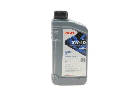 Олива моторна HIGHTEC SYNTH RS SAE 0W-40 (1 L) ROWE 20020-0010-99