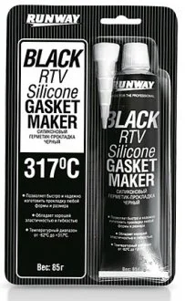 Силиконовый герметик черный RUNWAY RW8501 (фото 1)