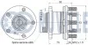 FORD К-кт подшипника ступицы с датчиком ABS KUGA II 13- RUVILLE 221854 (фото 2)