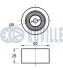 Ролик генератора Fiat Scudo 2.0HDI (паразитний) (50х26) RUVILLE 540515 (фото 2)