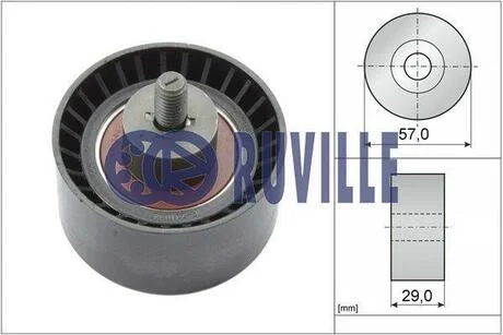 Ролик направляючий RUVILLE 55851