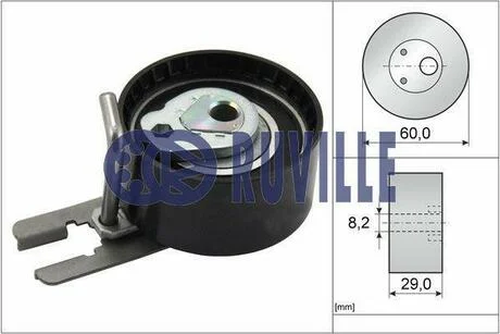 Ролик модуля натяжителя ремня RUVILLE 55953