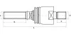 Шарнір рульової тяги (235мм 80мм M28ммx1,5мм 35мм M24x1,5мм) CATERPILLAR JOHN DEERE 6800, 6810, 6900, 6910, 6920 S-TR STR-11A109 (фото 1)
