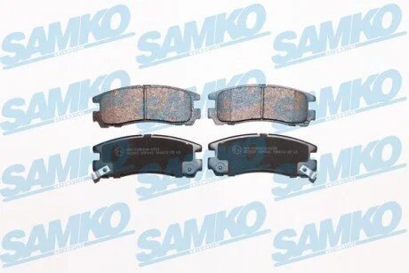 Гальмівні колодки, дискове гальмо (набір) SAMKO 5SP043