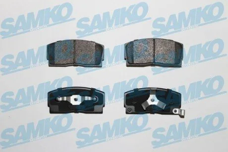 Гальмівні колодки, дискове гальмо (набір) SAMKO 5SP055 (фото 1)