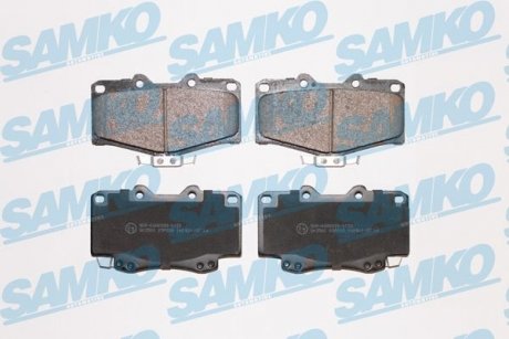 Гальмівні колодки, дискове гальмо (набір) SAMKO 5SP058 (фото 1)