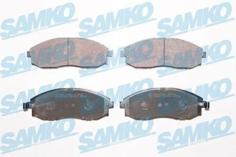 Гальмівні колодки, дискове гальмо (набір) SAMKO 5SP1015