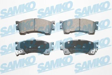 Гальмівні колодки, дискове гальмо (набір) SAMKO 5SP1017