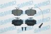Гальмівні колодки, дискове гальмо (набір) SAMKO 5SP102 (фото 1)