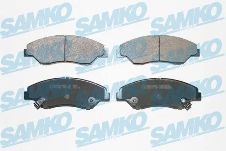 Гальмівні колодки, дискове гальмо (набір) SAMKO 5SP1053