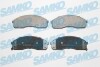 Гальмівні колодки, дискове гальмо (набір) SAMKO 5SP1072 (фото 1)